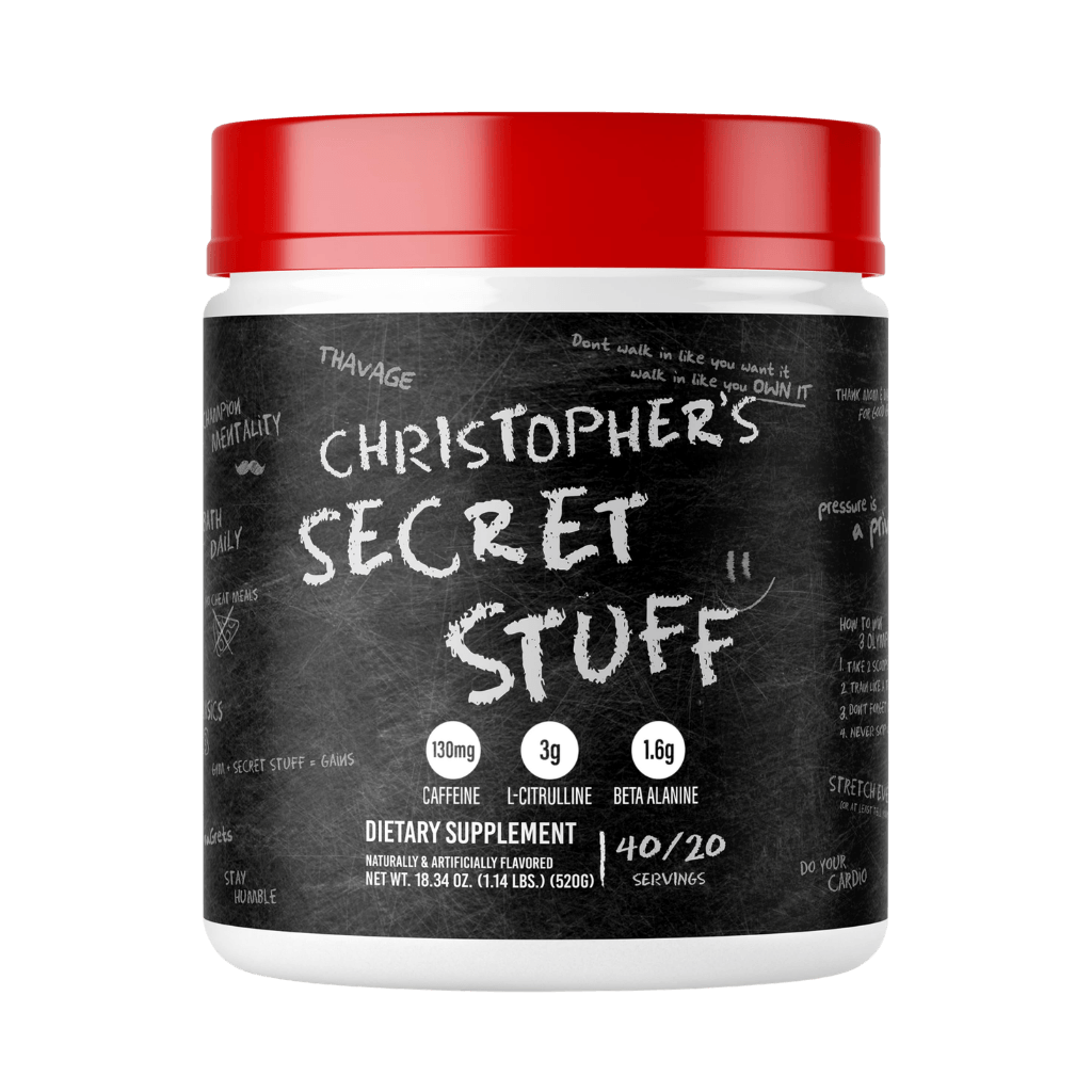 Thavage | CBUM RAW Beta alanine supplements 40 Serves Christopher's Secret Stuff