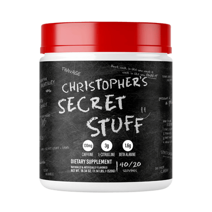 Thavage | CBUM RAW Beta alanine supplements 40 Serves Christopher's Secret Stuff