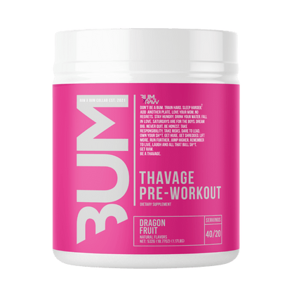 Thavage | CBUM RAW Beta alanine supplements 40 Serves Dragonfruit