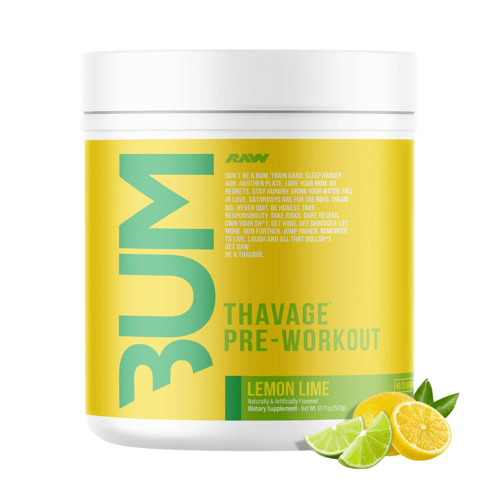 Thavage | CBUM RAW Beta alanine supplements 40 Serves Lemon Lime