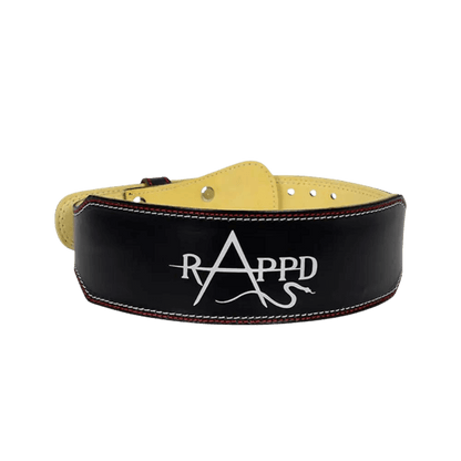 Rapp'd 4" Leather Weight Lifting Belt