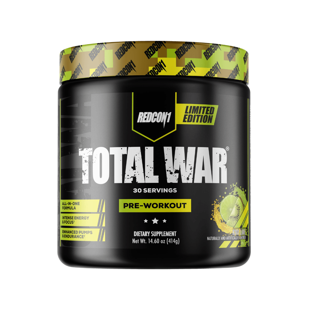 Total War Redcon1 Medium stimulant pre workout powder 30 Serves Kiwi Lime