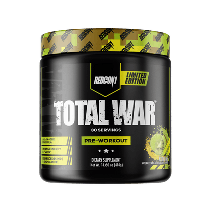 Total War Redcon1 Medium stimulant pre workout powder 30 Serves Kiwi Lime
