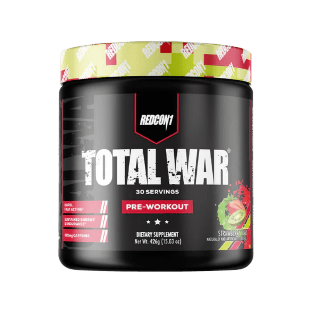 Total War Redcon1 Medium stimulant pre workout powder 30 Serves Strawberry Kiwi