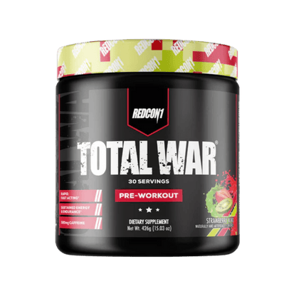 Total War Redcon1 Medium stimulant pre workout powder 30 Serves Strawberry Kiwi