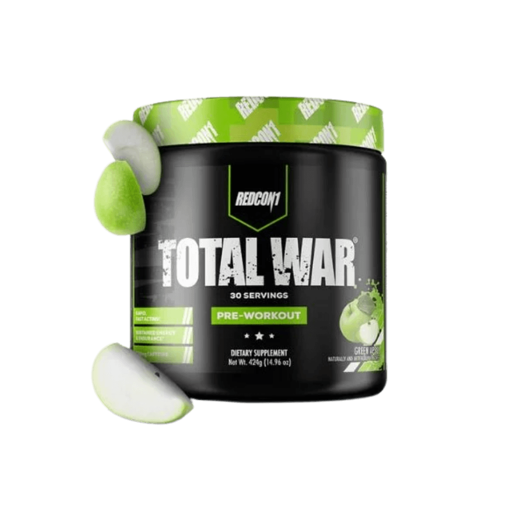 Total War Redcon1 Medium stimulant pre workout powder 30 Serves Green Apple