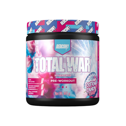 Total War Redcon1 Medium stimulant pre workout powder 30 Serves Cotton Candy