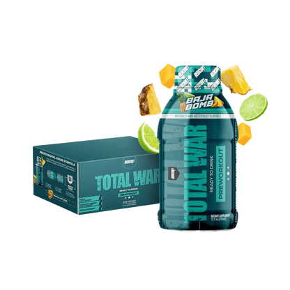 Total War RTD (3) & Total War RTD Redcon1 Drinks for pre workout Box of 12 Baja Bomb