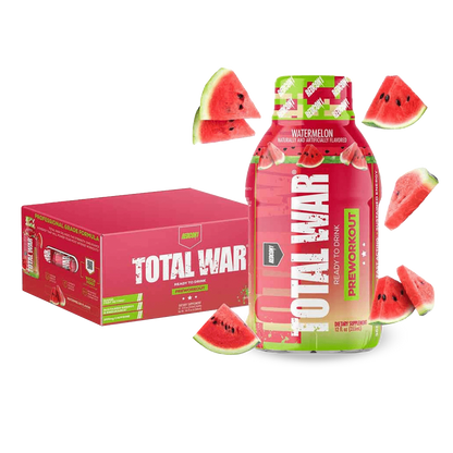 Total War RTD (4) & Total War RTD Redcon1 Drinks for pre workout Box of 12 Watermelon