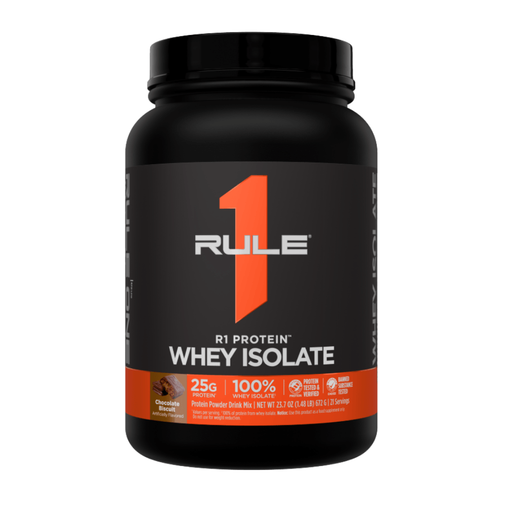R1 Protein Rule 1 Whey protein isolate 1.5lb* Chocolate Biscuit