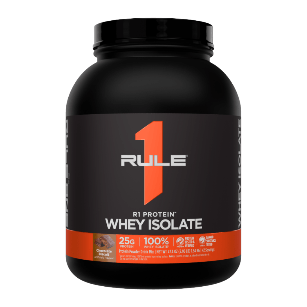 R1 Protein Rule 1 Whey protein isolate 3lb* Chocolate Biscuit