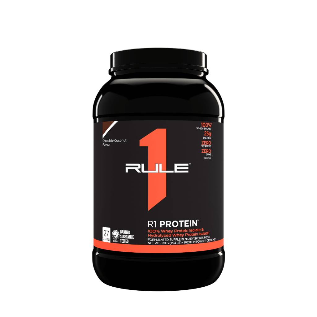 R1 Protein (7) & R1 Protein Rule 1 Whey protein isolate 2lb* Chocolate Coconut