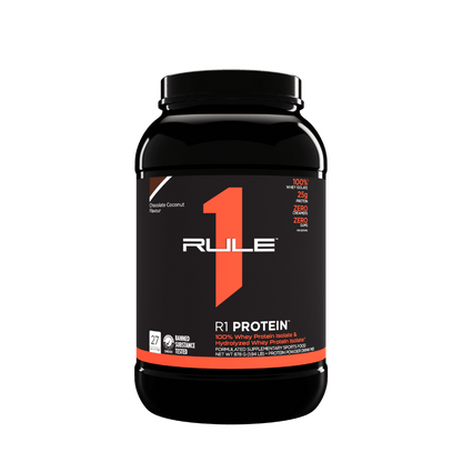 R1 Protein (7) & R1 Protein Rule 1 Whey protein isolate 2lb* Chocolate Coconut