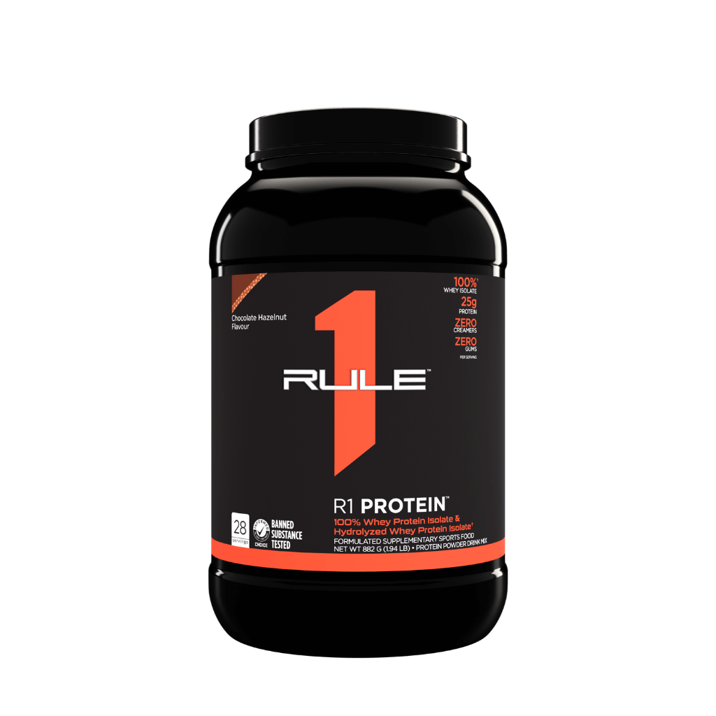 R1 Protein (8) & R1 Protein Rule 1 Whey protein isolate 2lb* Chocolate Hazelnut