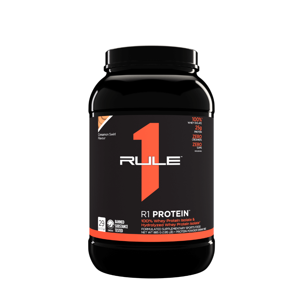 R1 Protein Rule 1 Whey protein isolate & R1 Protein Rule 1 Whey protein isolate 2lb* Cinnamon Swirl