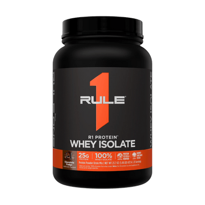 R1 Protein Rule 1 Whey protein isolate 1.5lb* Chocolate Fudge