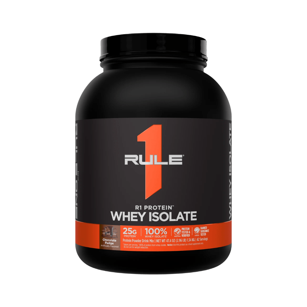 R1 Protein Rule 1 Whey protein isolate 3lb* Chocolate Fudge