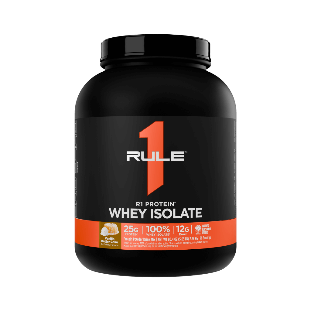 R1 Protein Rule 1 Whey protein isolate 5lb* Vanilla Butter Cake