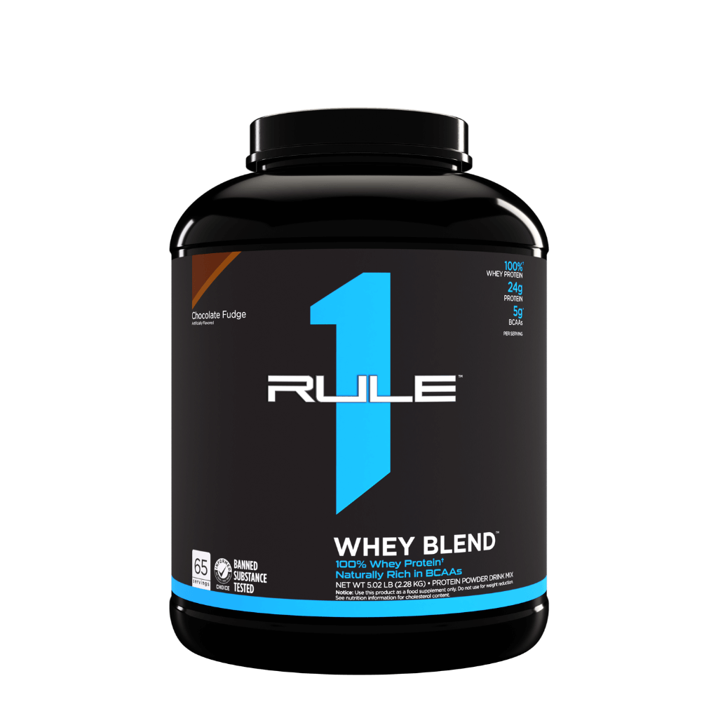 R1 Whey Blend (8) & R1 Whey Blend Rule 1 Whey blend protein 5lb* Chocolate Fudge