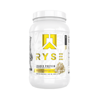 Loaded Protein Ryse Supplements Whey protein isolate 27 Serves Vanilla Peanut Butter
