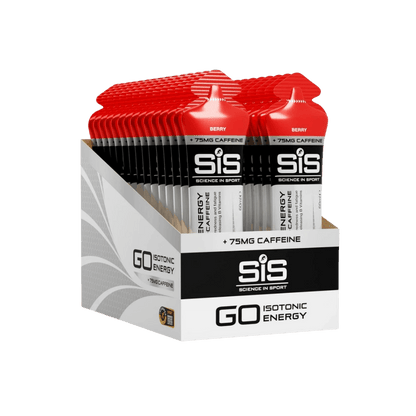 GO Plus Caffeine Gel & GO Plus Caffeine Gel Science in Sport (SIS) Energy gels 30 Gels Berry