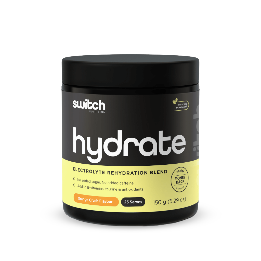 Hydrate (1) & Hydrate Switch Nutrition Electrolyte supplements 25 Serves Orange Crush