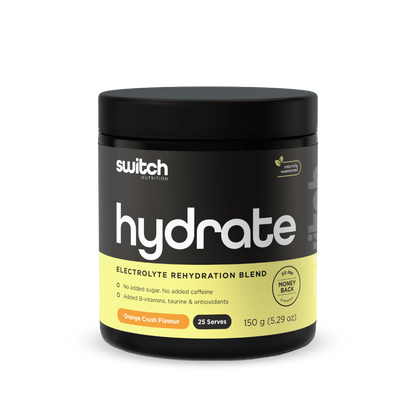 Hydrate (1) & Hydrate Switch Nutrition Electrolyte supplements 25 Serves Orange Crush