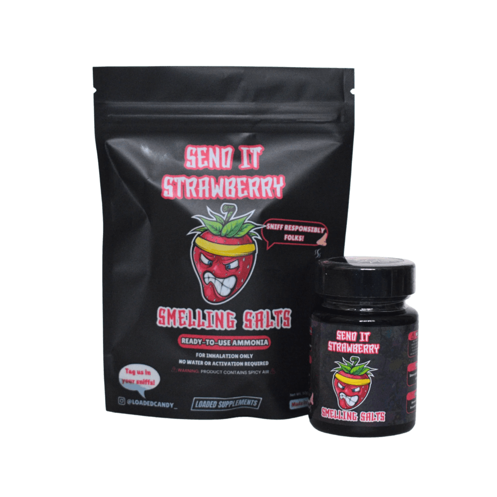 Scented Smelling Salts Loaded Candy Energy supplements 50g Strawberry