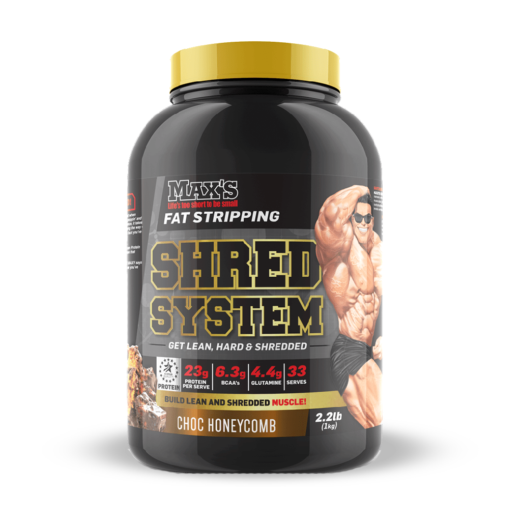 Shred System & Shred System Max's Weight loss protein powder 900g Chocolate Honeycomb