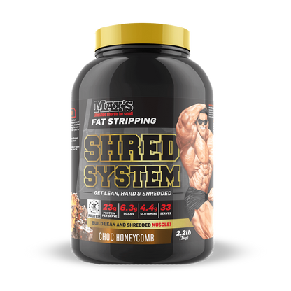 Shred System & Shred System Max's Weight loss protein powder 900g Chocolate Honeycomb
