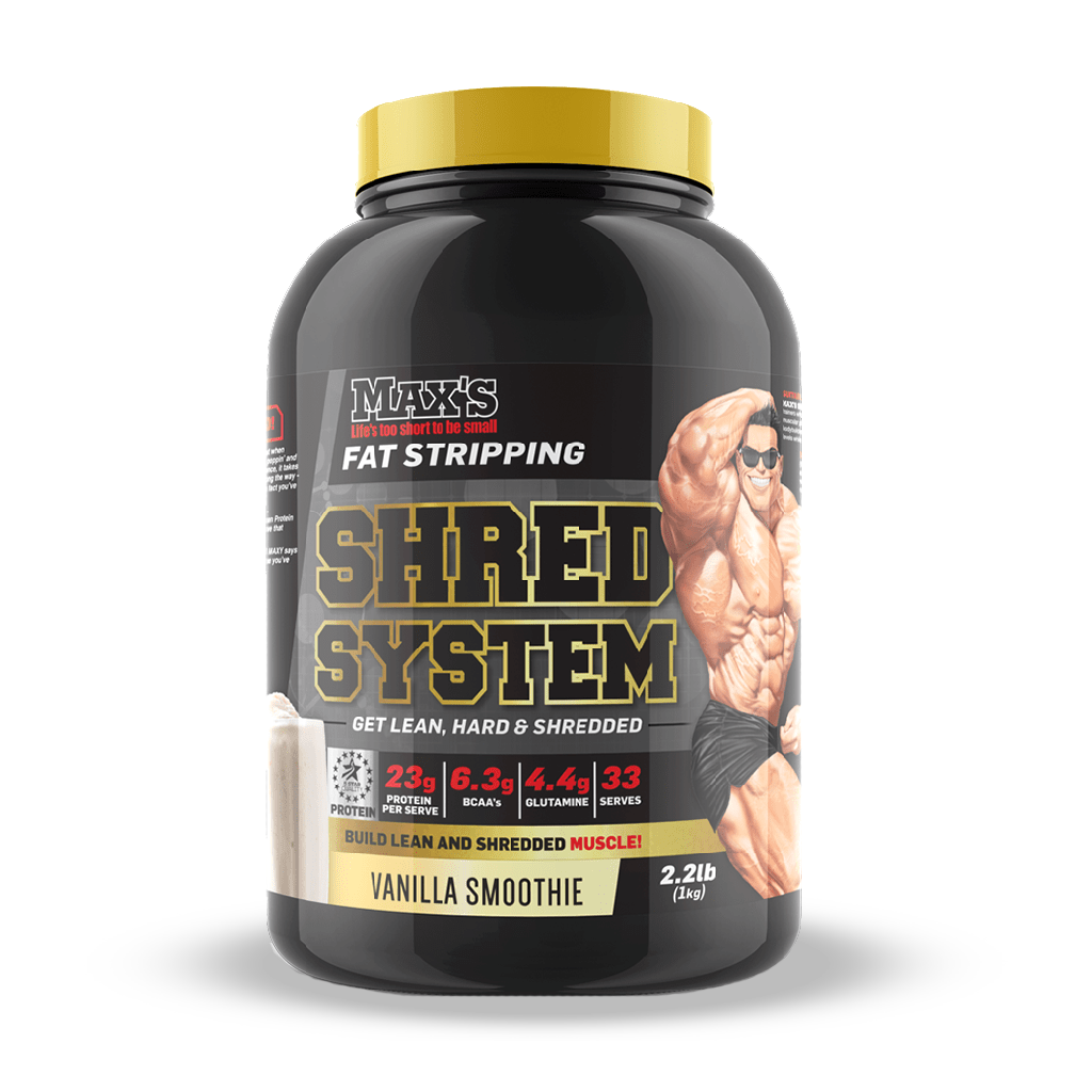 Shred System (1) & Shred System Max's Weight loss protein powder 900g Vanilla Smoothie