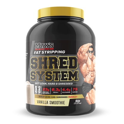 Shred System (4) & Shred System Max's Weight loss protein powder 5lb Vanilla Smoothie