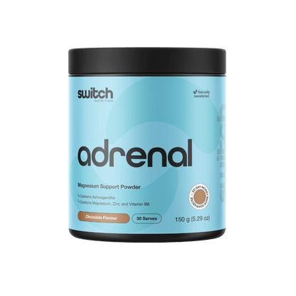 Adrenal Switch & Adrenal Switch Switch Nutrition Sleep supplements 30 Serves Chocolate