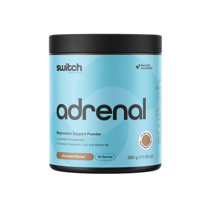 Adrenal Switch (3) & Adrenal Switch Switch Nutrition Sleep supplements 60 Serves Chocolate