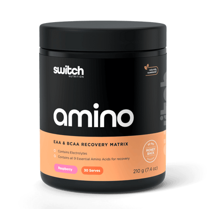 Amino Switch (2) & Amino Switch Switch Nutrition Bcaa supplements 30 Serves Wild Raspberry
