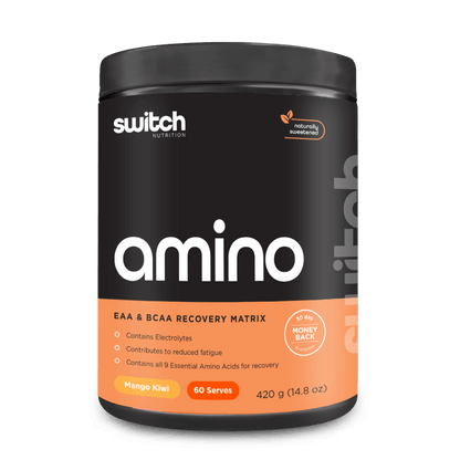 Amino Switch (5) & Amino Switch Switch Nutrition Bcaa supplements 60 Serves Mango Kiwi