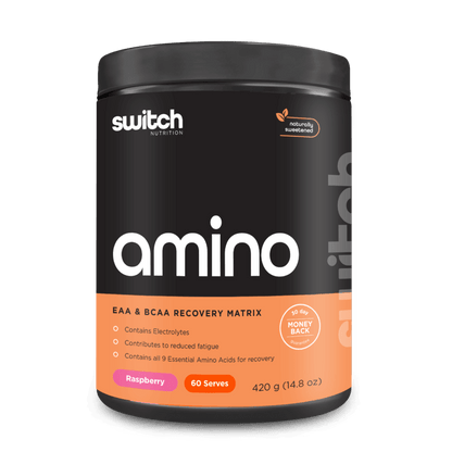 Amino Switch (6) & Amino Switch Switch Nutrition Bcaa supplements 60 Serves Wild Raspberry