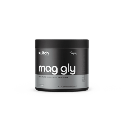 Mag Gly (100% Pure Magnesium Glycinate) Switch Nutrition Stress relief adrenal support supplements