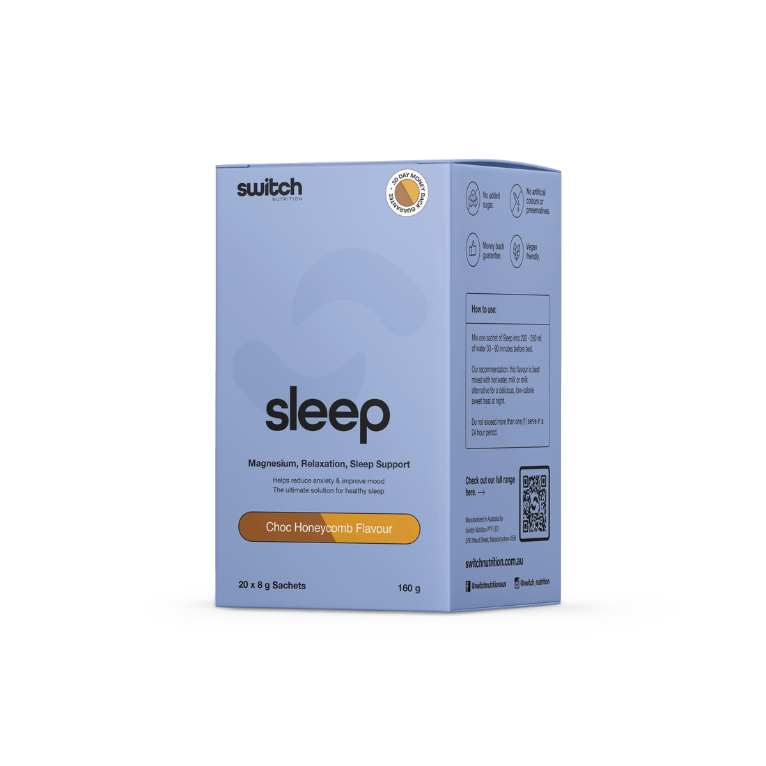 Sleep Sachet Box Switch Nutrition Sleep supplements
