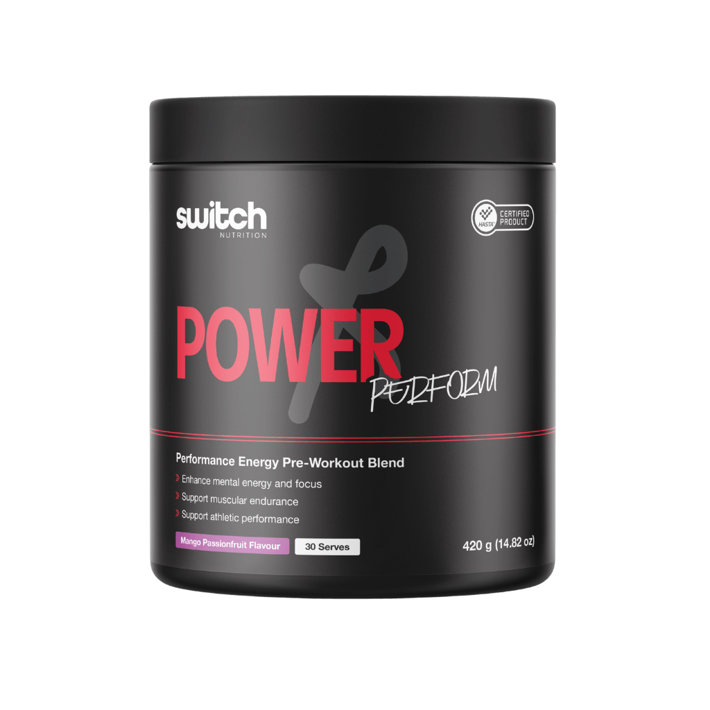 Power Perform Switch Nutrition Medium stimulant pre workout powder