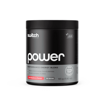 Power Switch (1) & Power Switch Switch Nutrition Low stim pre workout 30 Serves Red Raspberry