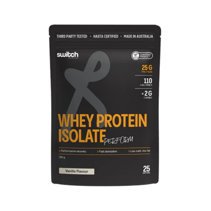WPI Perform & WPI Perform Switch Nutrition Whey protein isolate 25 Serves Vanilla