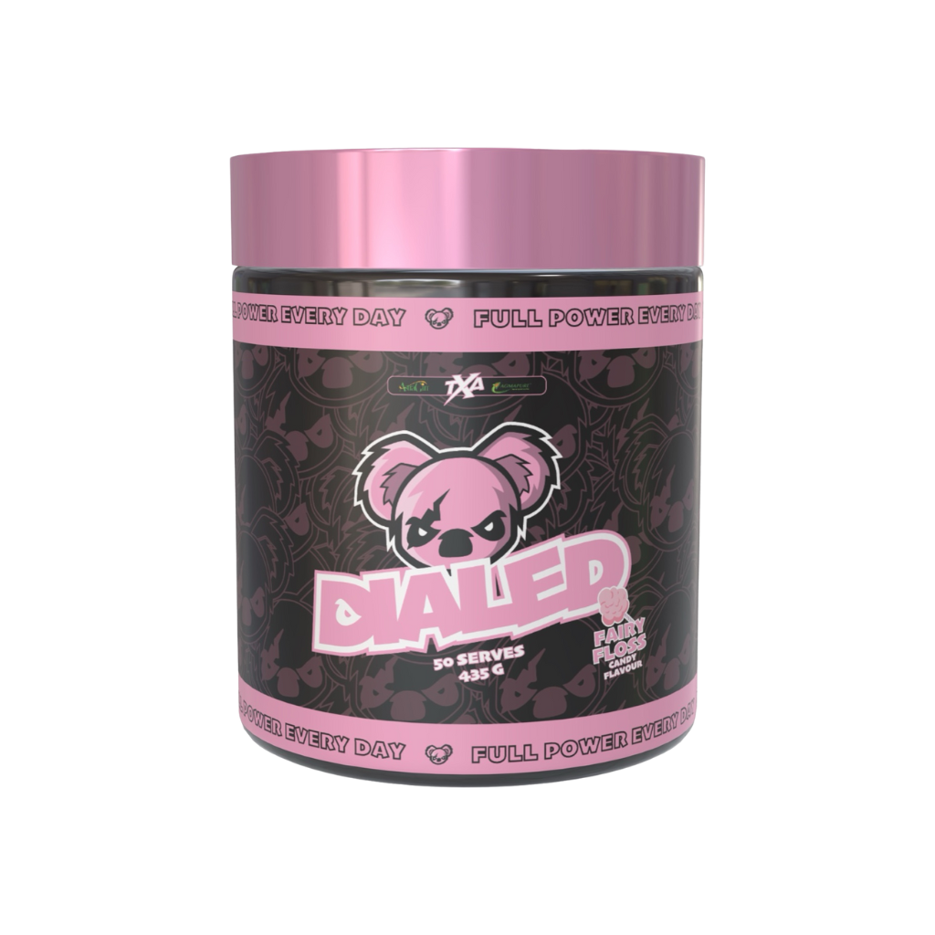 Dialed The X Athletics Super high stimulant pre workout powder