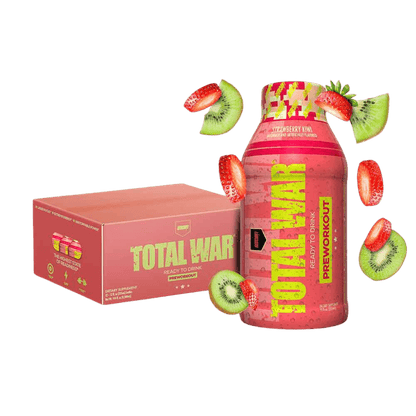 Total War RTD (5) & Total War RTD Redcon1 Drinks for pre workout Box of 12 Strawberry Kiwi