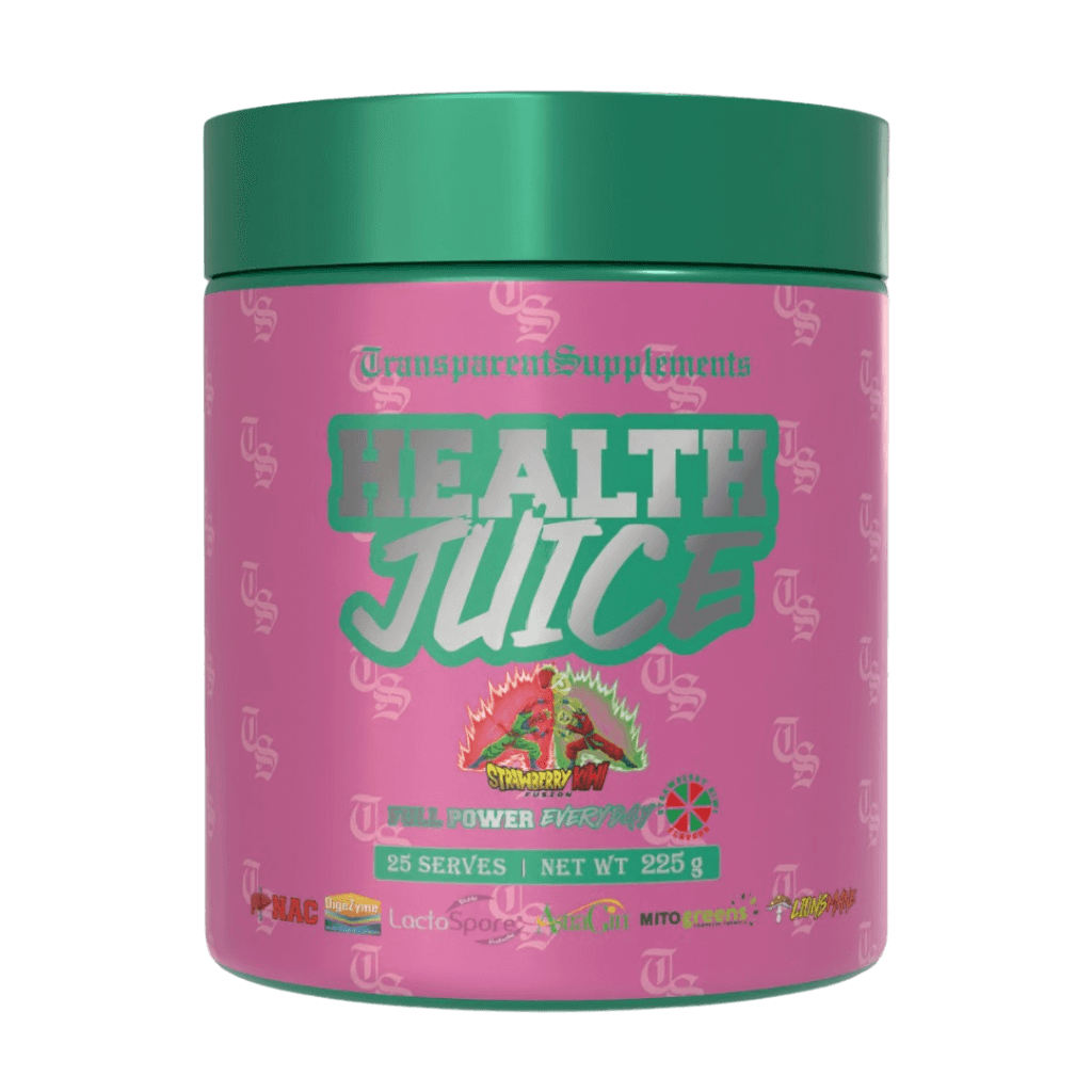 Health Juice & Health Juice Transparent Supplements Greens supplements 25 Serves Strawberry Kiwi