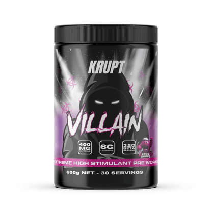 Villain Krupt Super high stimulant pre workout powder