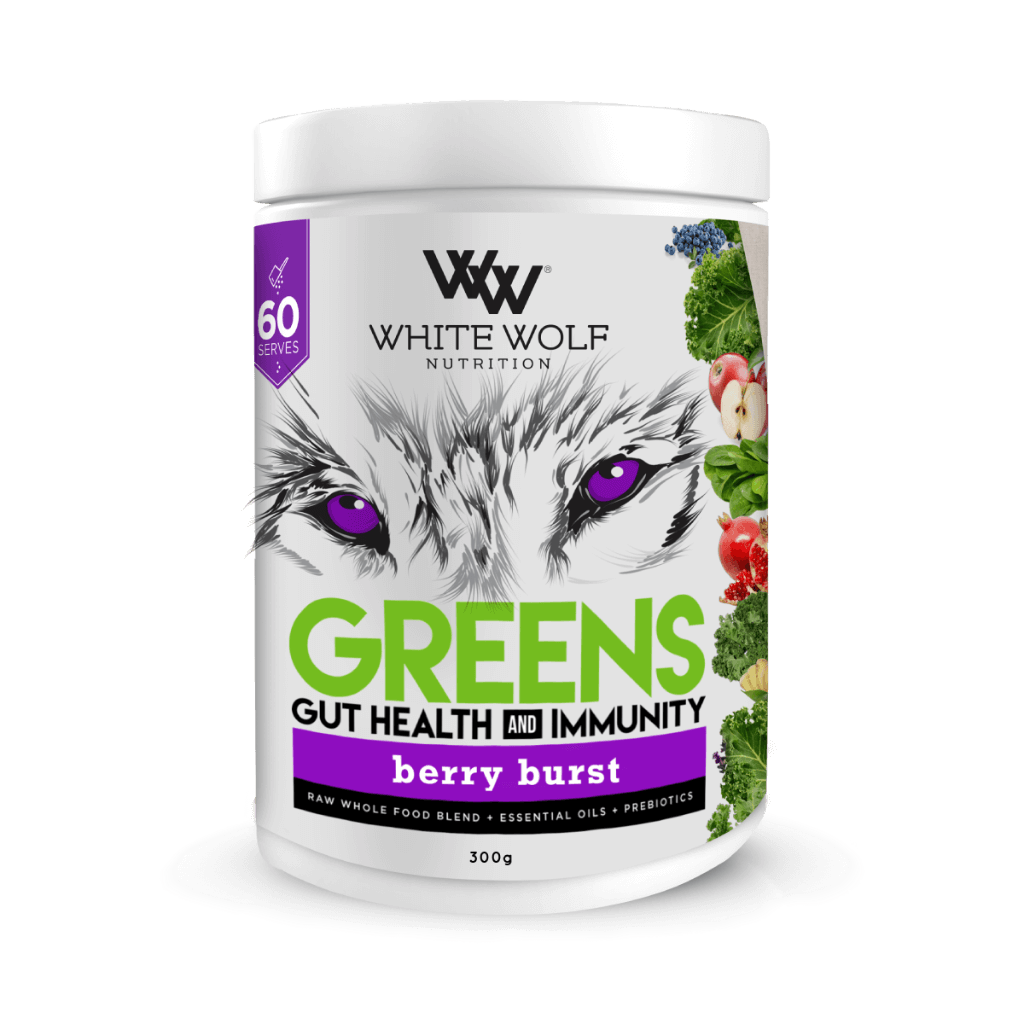 Super Greens White Wolf Greens supplements 60 Serves Berry Burst