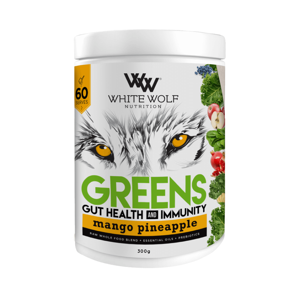 Super Greens White Wolf Greens supplements 60 Serves Mango Pineapple