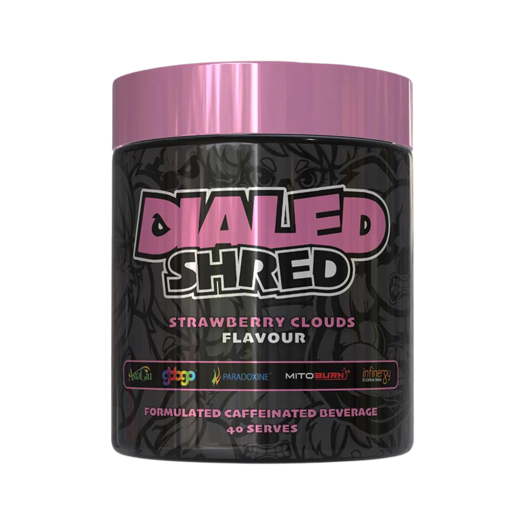 Dialed Shred & Dialed Shred The X Athletics Fat burners supplements 40 Serves Strawberry Clouds