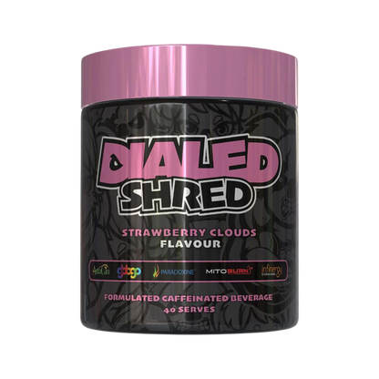 Dialed Shred & Dialed Shred The X Athletics Fat burners supplements 40 Serves Strawberry Clouds